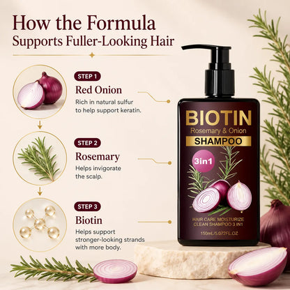 IFOLIQUE Onion, Rosemary & Biotin Shampoo